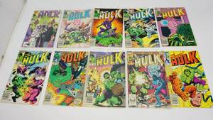 Ten Marvel Comic Books--The Incredible Hulk