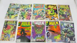 Ten Marvel Comic Books--The Incredible Hulk