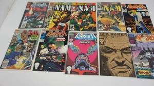 Ten Marvel Comic Books--Seven The Punisher--&--Three The Punisher-NAM