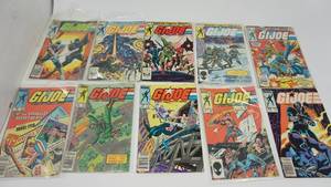 Ten Marvel Comic Books--GI JOE