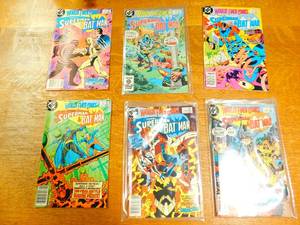Six DC Worlds Finest Comics--Superman & Batman