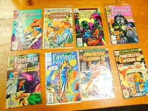 Eight Marvels Comics Fantastic Four