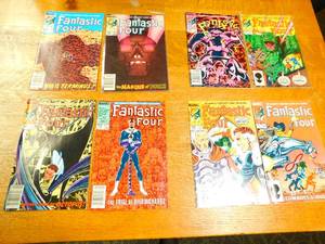 Eight  Comic Books Of Marvels Fantastic Four