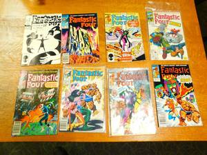 Eight Comic Books Of Marvels Fantastic Four