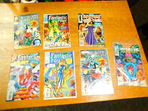 Seven Marvel Comic Books