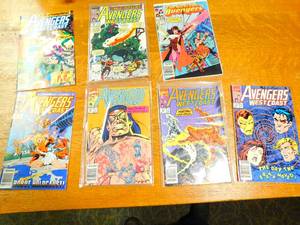 Seven Marvel Comic Books--Avengers West Coast