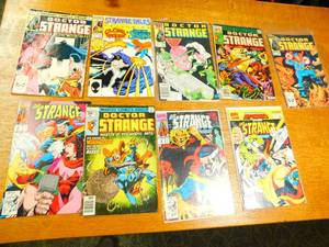 Nine Marvel Comic Books--Doctor Strange