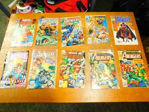 Ten Marvel Comic Books--Avengers