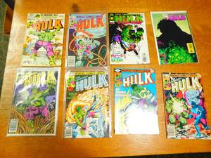 Eight Marvel Comic Books--The Incredible Hulk