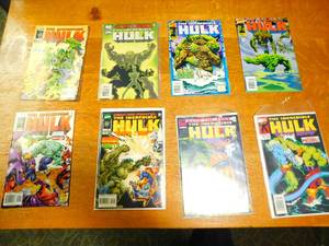 Eight Marvel Comic Books--The Incredible Hulk