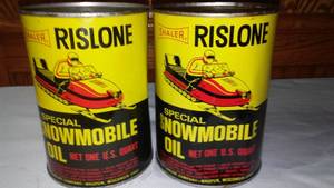 lot 6 image: Shaler Rislone Special Snowmobile Oil (2)