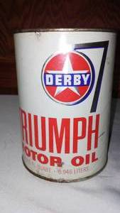lot 7 image: Triumph Motor Oil Quart Can.