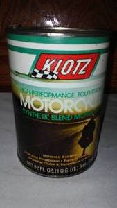 lot 49 image: Klotz Motorcycle Oil.
