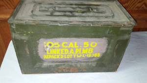 lot 66 image: 50 Caliber Ammo Box. Empty