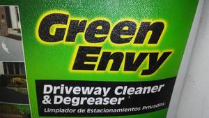 lot 69 image: Green Envy Driveway Cleaner and Degreaser.