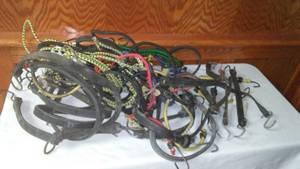 lot 73 image: Bungee and Rubber Tarp Straps  several.