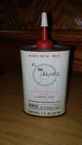 lot 80 image: Bux Dri Slide Lubricant. Empty