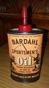 lot 82 image: Bardahl Sportsman Gun Oil  partial.