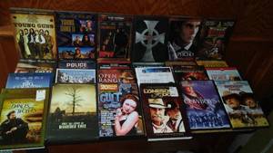 lot 83 image: DVDs Western, Cult, Titanic and more.