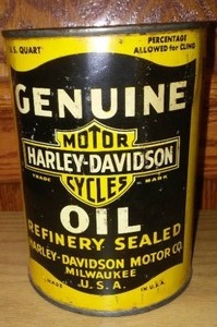 lot 89 image: Harley Davidson Motorcycle Oil.