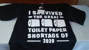 lot 108 image: NEW Toilet Paper Storage T- Shirt.