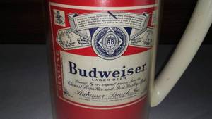 lot 109 image: Budweiser, Bud, Thermos-Serv Beer Mug, Vintage