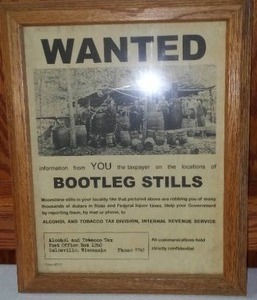 lot 116 image: Wanted Bootleg Stills, Galesville WI. Vintage Look