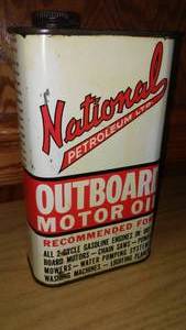 lot 124 image: National Petroleum Outboard Motor Oil.