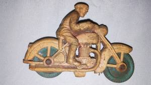 lot 149 image: Motorcycle and Rider.