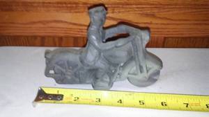 lot 150 image: Cast Motorcycle, Wheels Turn