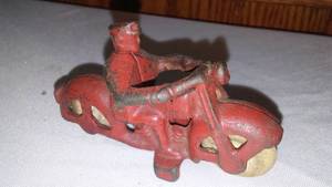 lot 151 image: Cast Motorcycle and Driver.