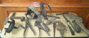 lot 168 image: Antique Tools and Hardware  Look Close.