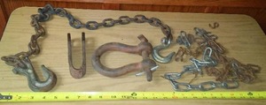 lot 169 image: Clevis Hook, Hitch, Chain.