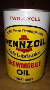 lot 267 image: Pennzoil Snowmobile Oil.