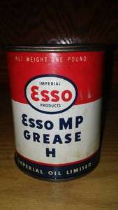 lot 274 image: Esso MP Grease H. One Pound Can
