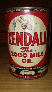 lot 278 image: Kendall Motor Oil.