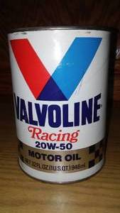 lot 280 image: Valvoline Racing Oil.