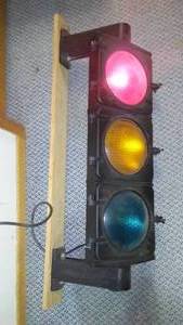 lot 291 image: Stop Light on Mounting Bars.