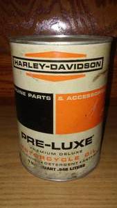 lot 201 image: Harley Davidson Pre-Luxe Motorcycle Oil Can.