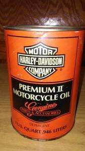 lot 205 image: Harley Davidson Motorcycle Oil.