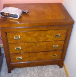 lot 155B image: 2 Matching Night Stands - 3 drawer, powered.