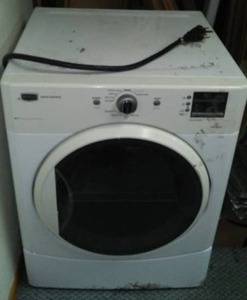 lot 196B image: Maytag full size Front Load Dryer working condition.