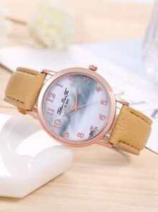 Minimalist Round Pointer Quartz Watch