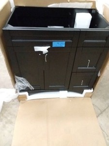 Elise 36 in. W Bath Vanity Cabinet Only in Espresso