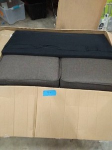 ACME FURNITURE Aurelia Gray Linen Loveseat