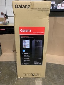 Galanz 7.6 cu. ft. Retro Mini Refrigerator with Dual Door and True Freezer in Black. See Pictures