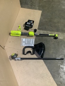 RYOBI 40V Expand-It Cordless Battery Attachment Capable String Trimmer with 4.0 Ah Battery and Charger. See Pictures