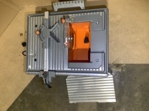 RIGID 6.5 Amp Corded 7 in. Table Top Wet Tile Saw. See Pictures