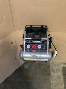 Husky 1 Gal. Portable Electric-Powered Silent Air Compressor. See Pictures