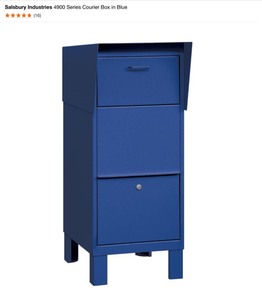 Salsbury Industries 4900 Series Courier Box in Blue. Various Conditions. See Pictures